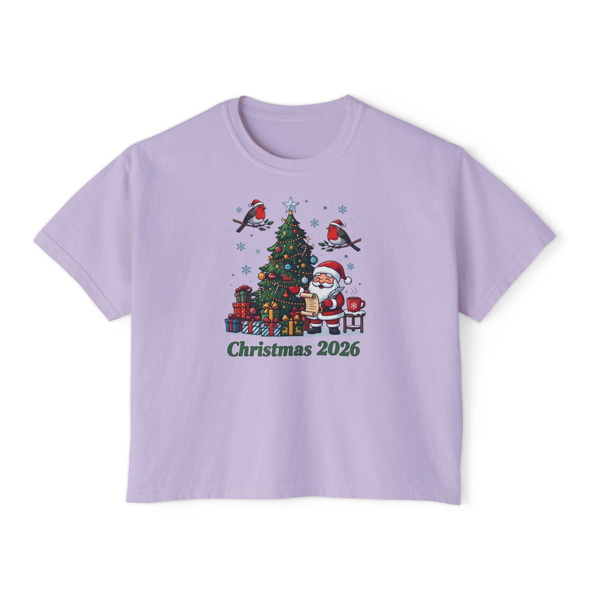 T-shirt boxy donna – Natale 2026