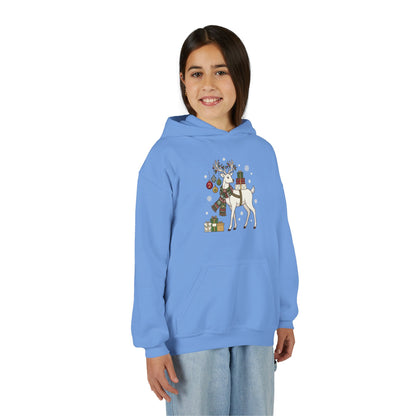 Felpa con cappuccio elfo bambini – Renna di Natale