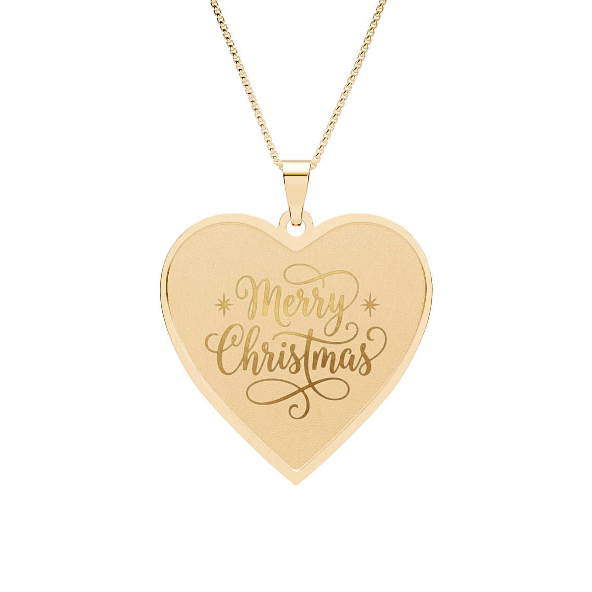 Collana con ciondolo a due cuori Buon Natale