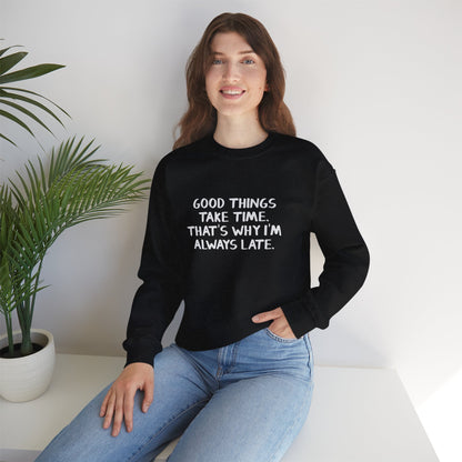 Felpa donna «The Late Excuse»
