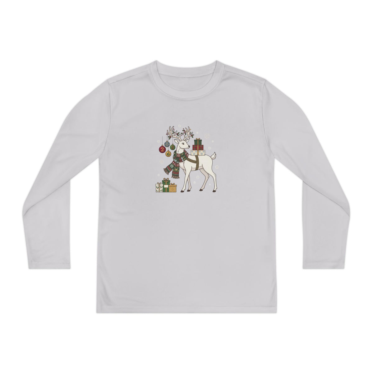 Maglia a maniche lunghe ragazzi – Renna di Natale