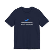 T-shirt uomo scura con grafica personalizzata Ignorato