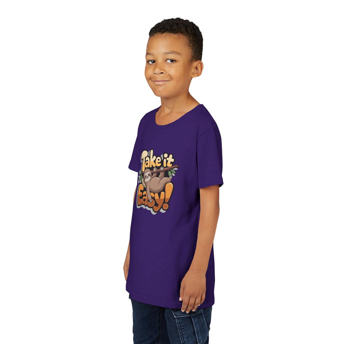 T-shirt scura bambini «Take It Easy»