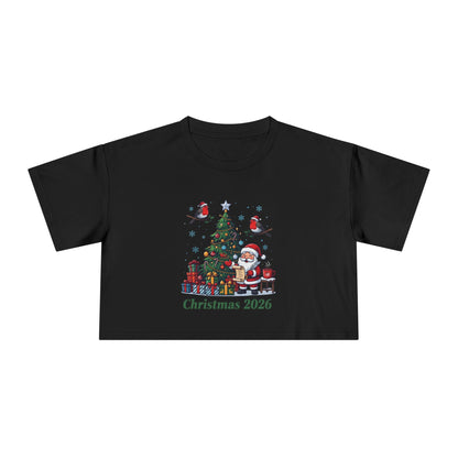 T-shirt crop donna – Natale 2026