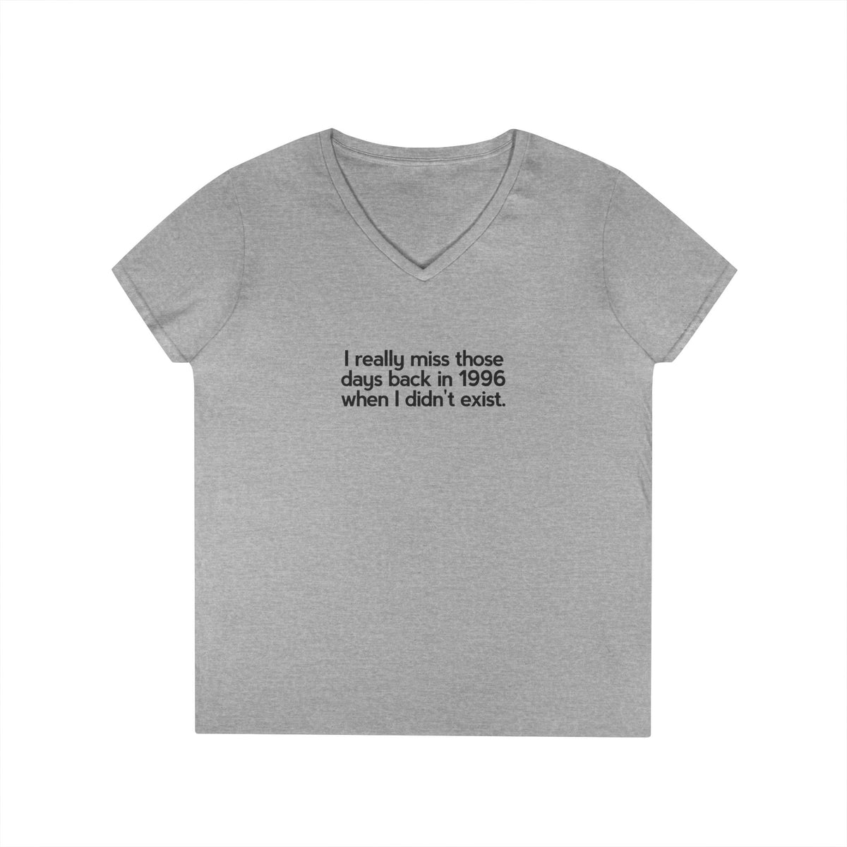 T-shirt scollo a V donna «Nostalgic Void»