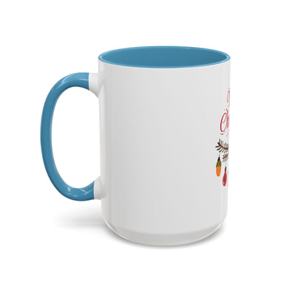 Tazza da caffè natalizia con scarabocchi
