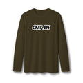 Maglia a maniche lunghe uomo scura «Okay Bye»