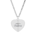 Collana con cuore e messaggio nascosto Buon Natale