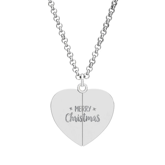 Collana cuore con messaggio nascosto – Buon Natale
