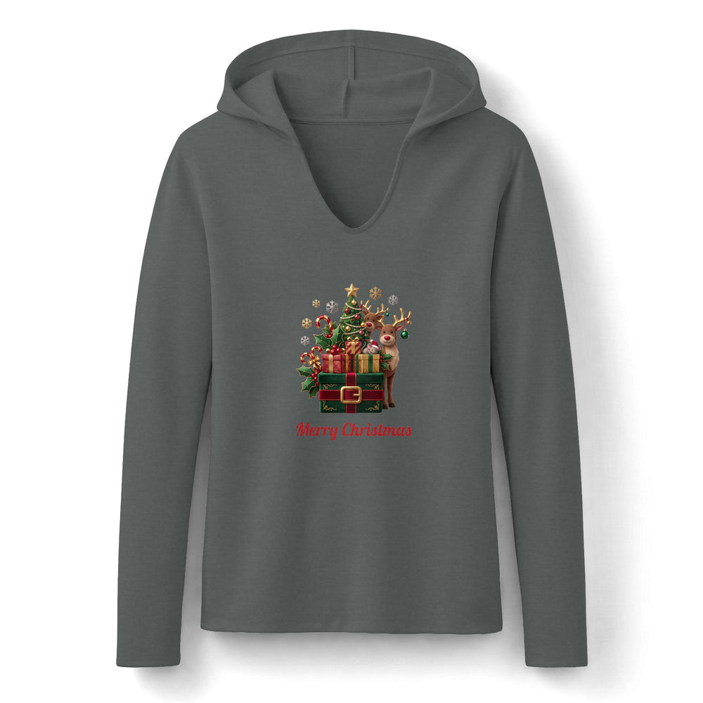 Felpa con cappuccio pupazzo di neve donna – Doni di Festa