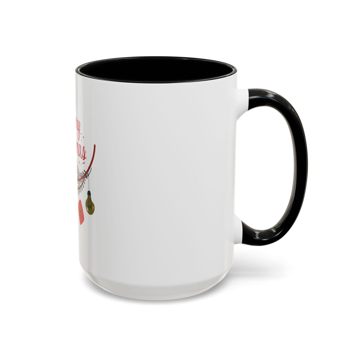 Tazza da caffè natalizia con scarabocchi