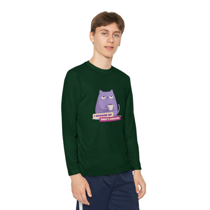 Maglia maniche lunghe ragazzi «I Showed Up»