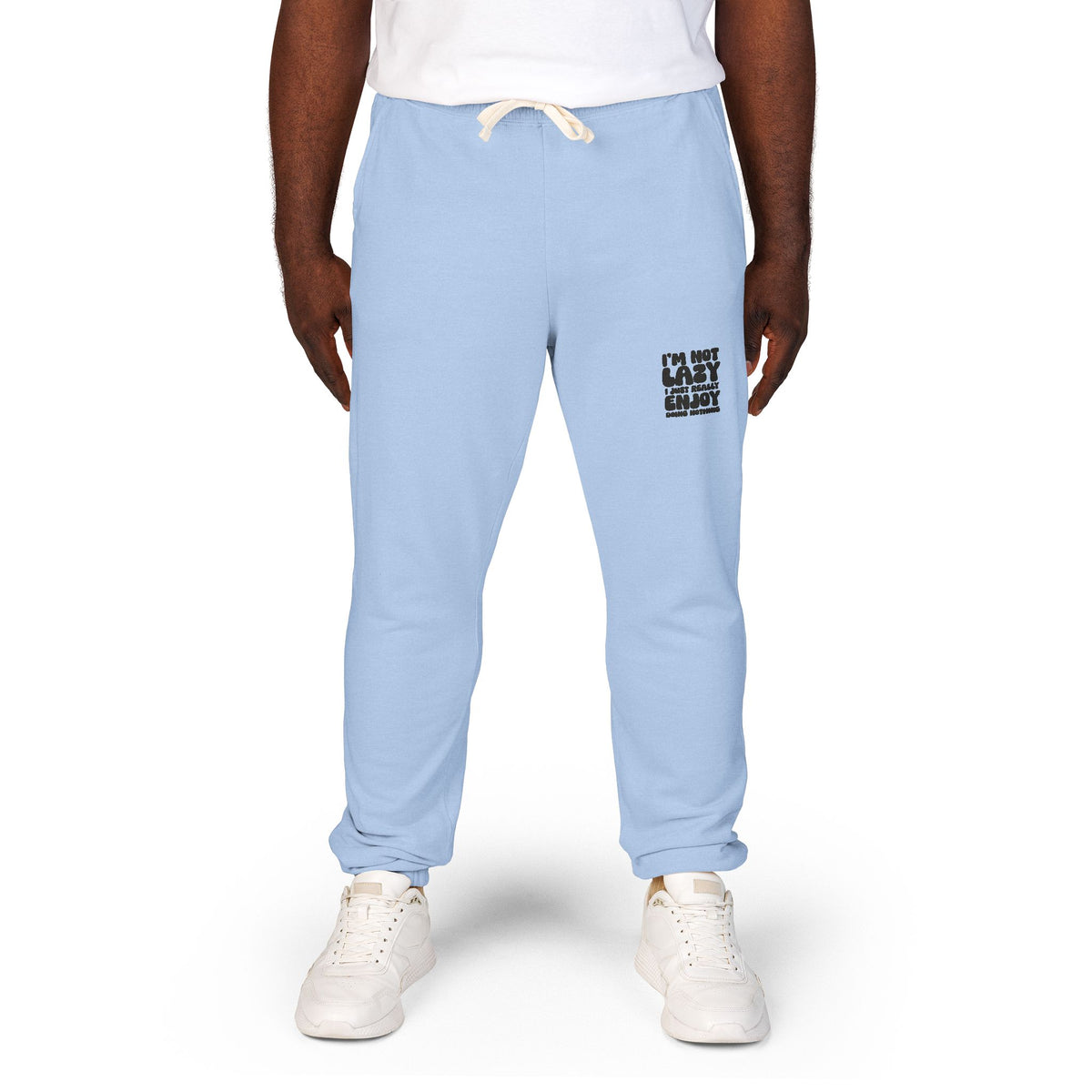 Pantaloni streetwear in felpa Pigro ma Motivato