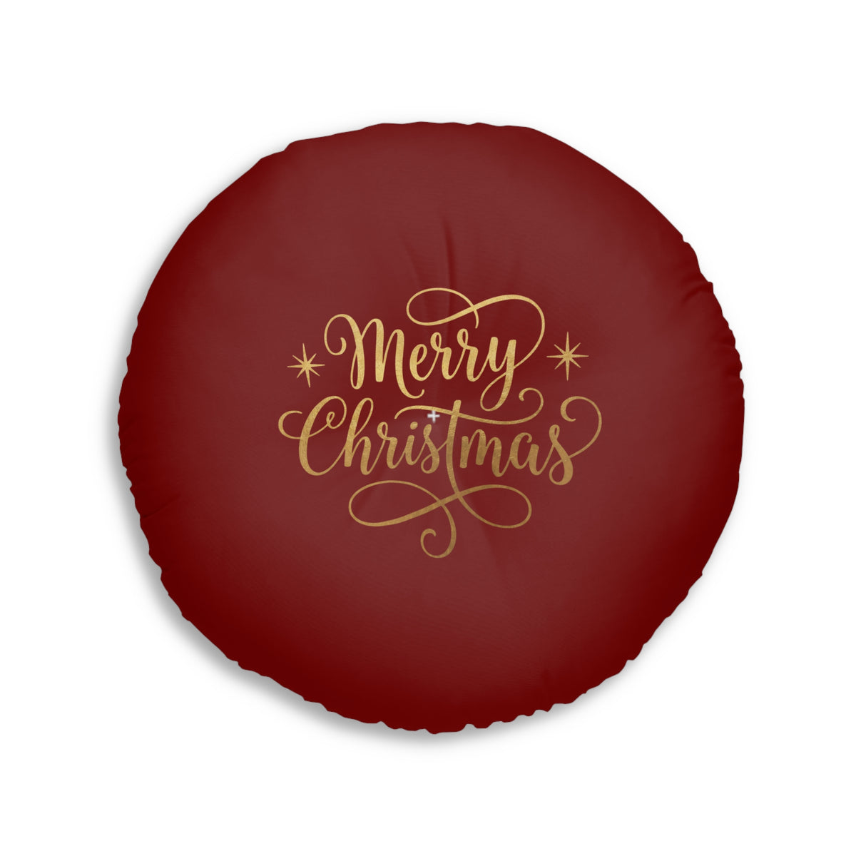 Pouf cuscino rotondo trapuntato – Buon Natale Design 2