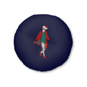 Cuscino da pavimento rotondo trapuntato Swag Claus