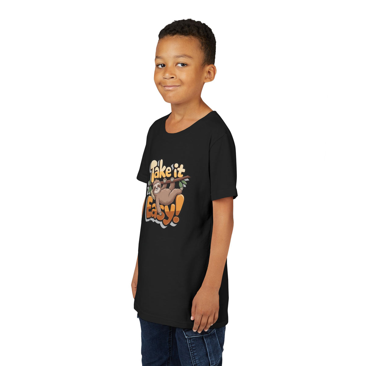 T-shirt scura bambini «Take It Easy»