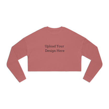 Felpa crop donna personalizzabile – Modello A