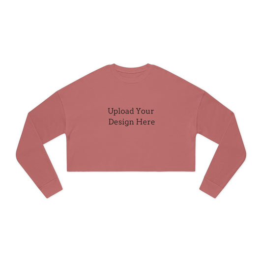 Felpa crop donna personalizzabile – Modello A