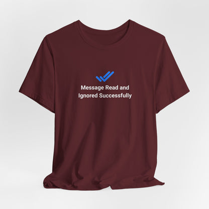 T-shirt uomo grafica scura «Ignored»