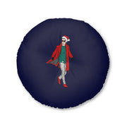 Cuscino da pavimento rotondo trapuntato Swag Claus