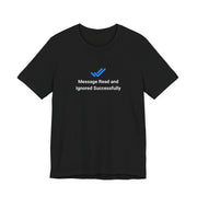T-shirt uomo scura con grafica personalizzata Ignorato