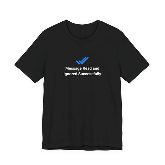 T-shirt uomo grafica scura «Ignored»
