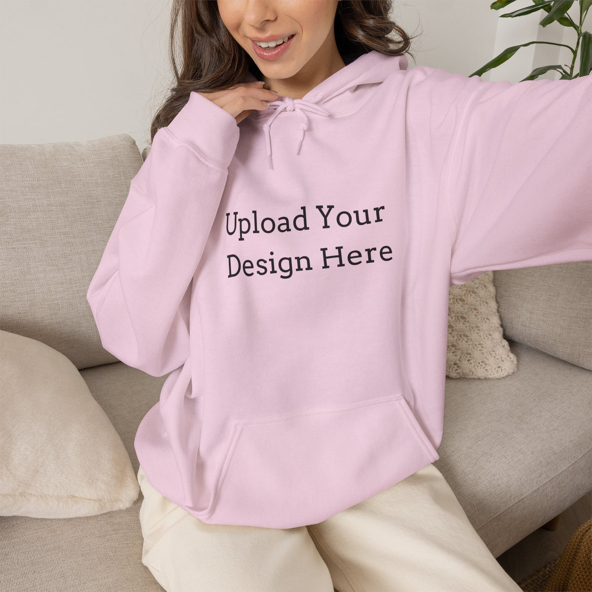 Felpa con cappuccio donna personalizzabile – Modello A