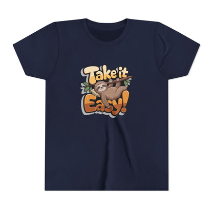 T-shirt scura bambini «Take It Easy»