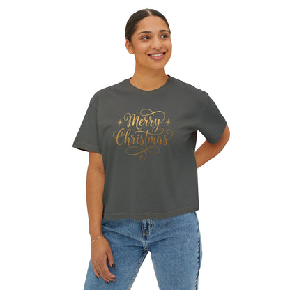 T-shirt boxy donna – Buon Natale Design 2