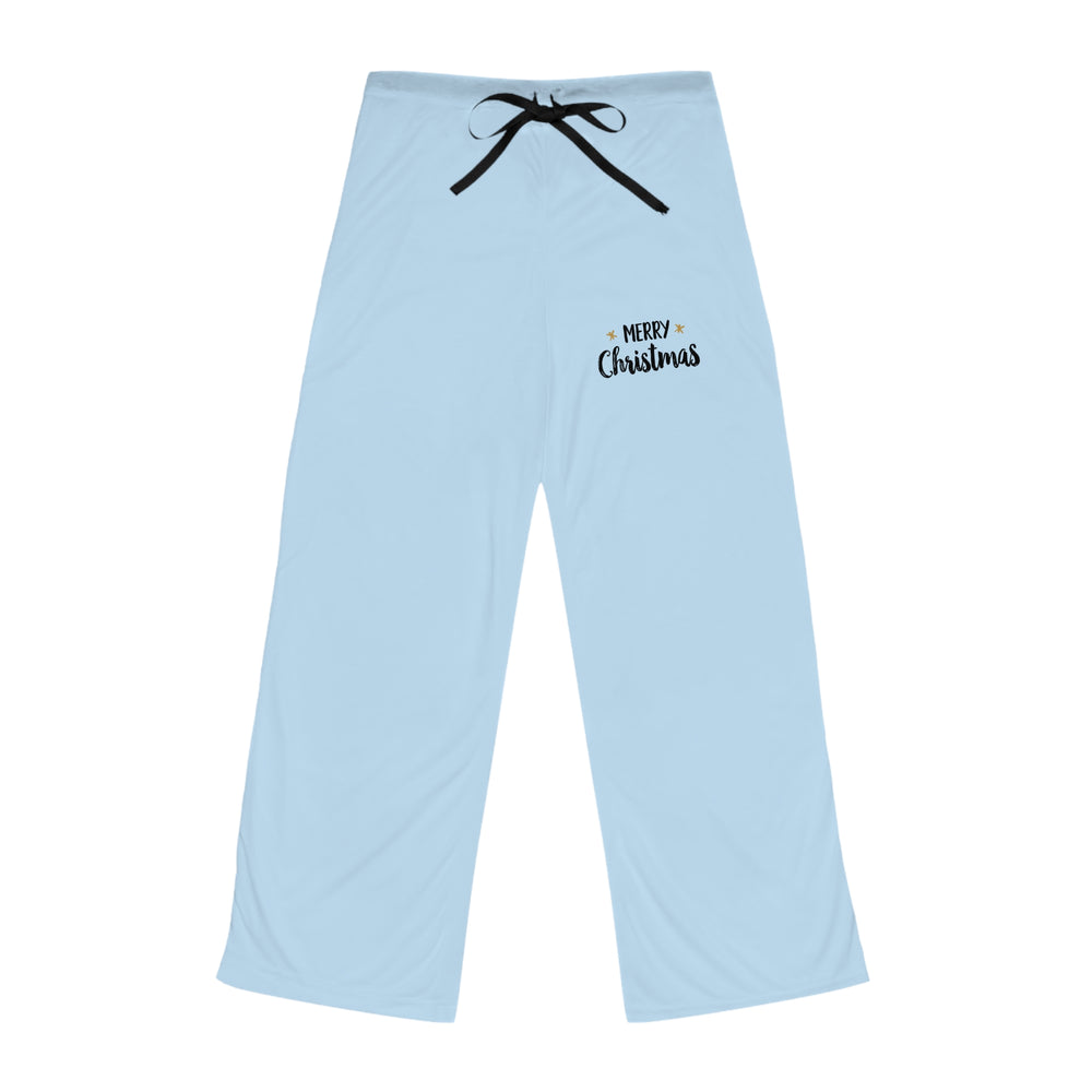 Pantaloni pigiama azzurri donna – Buon Natale