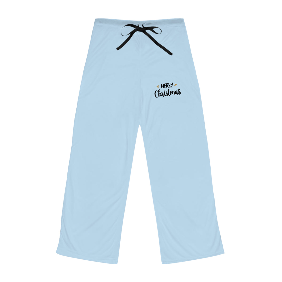 Pantaloni del pigiama da donna azzurri Merry Christmas