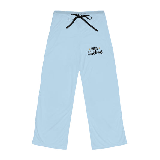 Pantaloni pigiama azzurri donna – Buon Natale