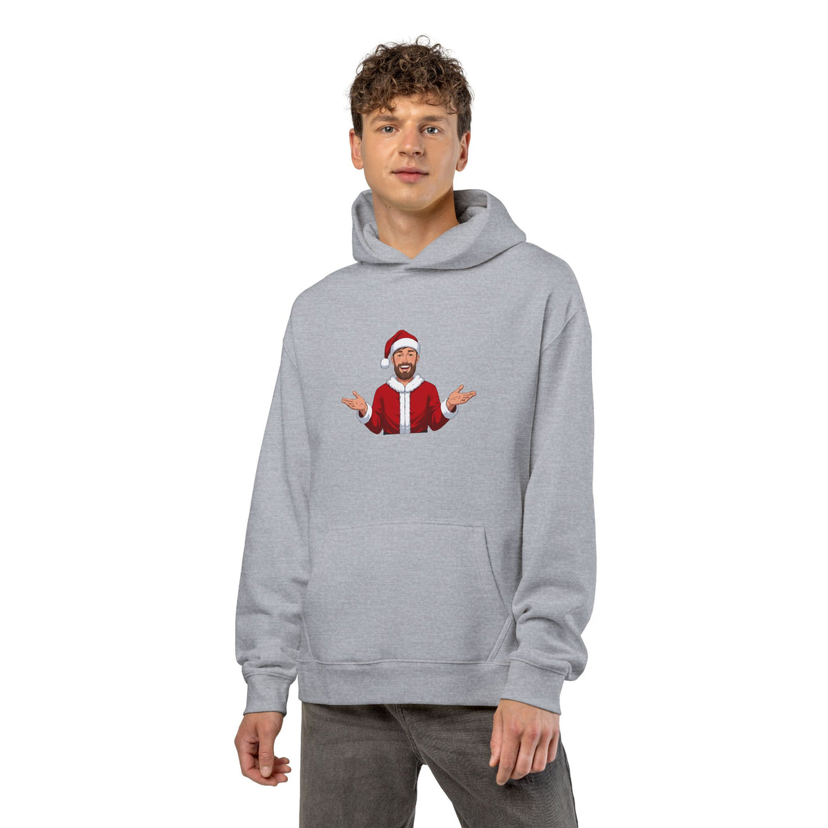 Felpa di Babbo Natale allegro