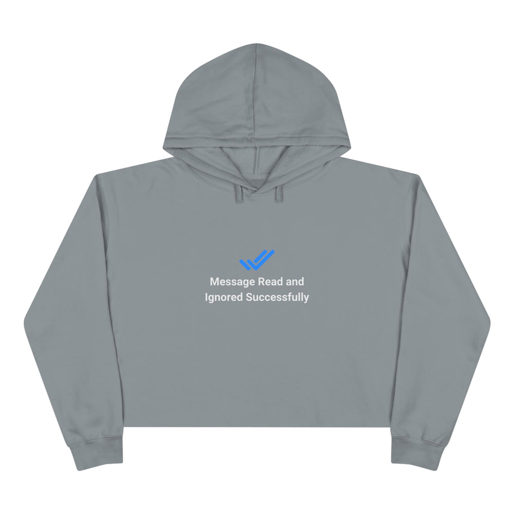 Felpa crop con cappuccio donna «Ignored»