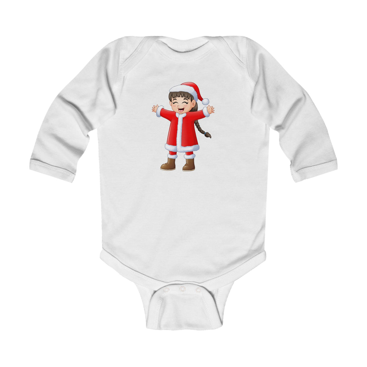 Body per neonata "Little Ms. Claus"