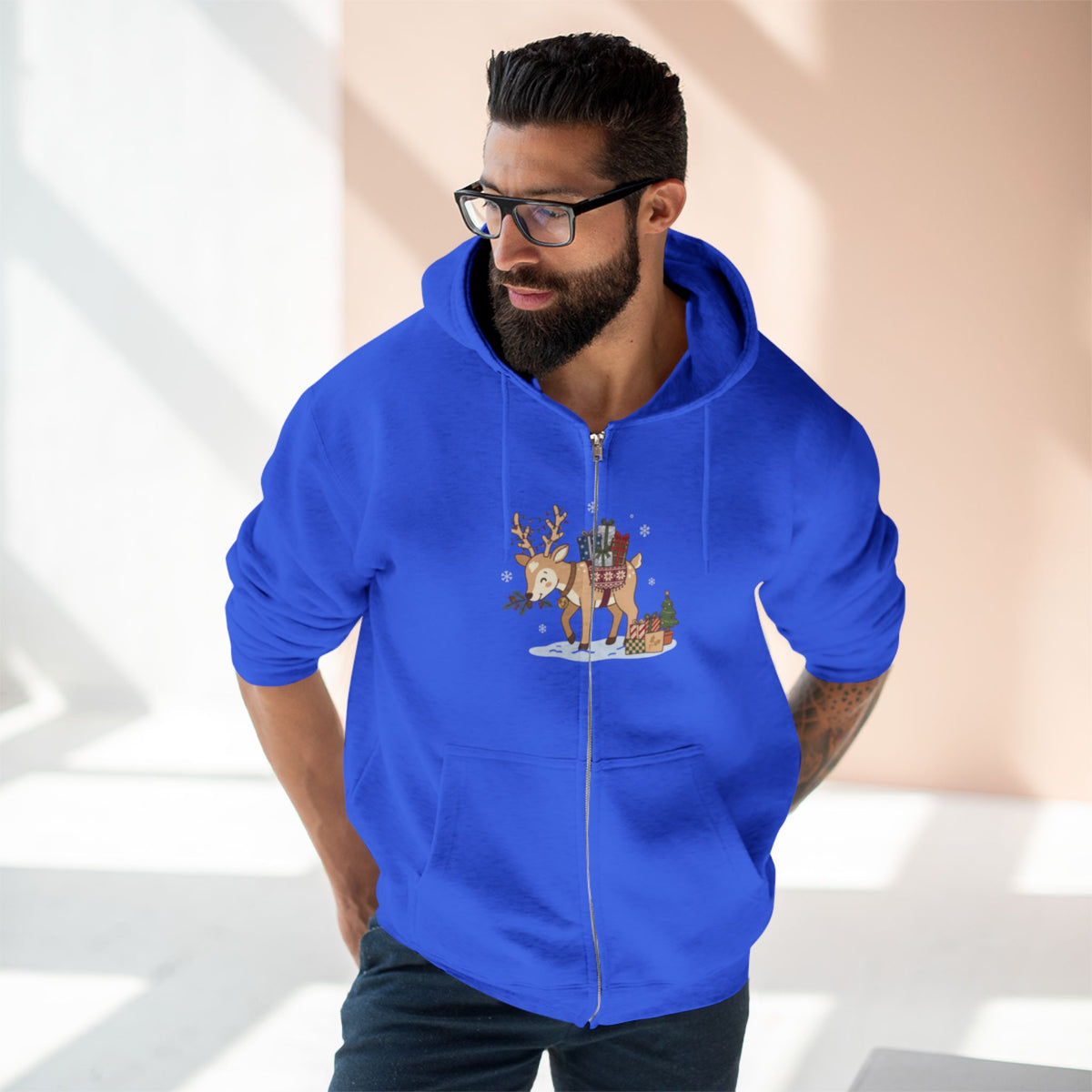 Felpa con cappuccio Festive Courier