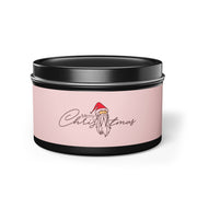 Candela in latta – Babbo Natale Corsivo