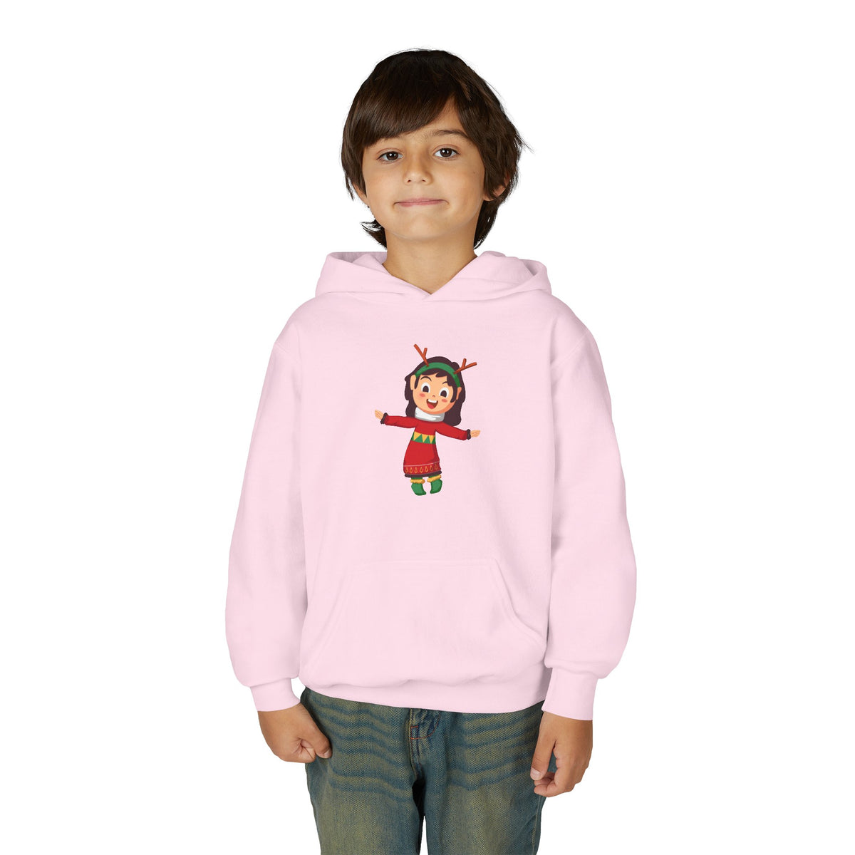 Felpa con cappuccio Mini Elfo di Natale
