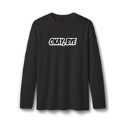 Maglia a maniche lunghe uomo scura «Okay Bye»