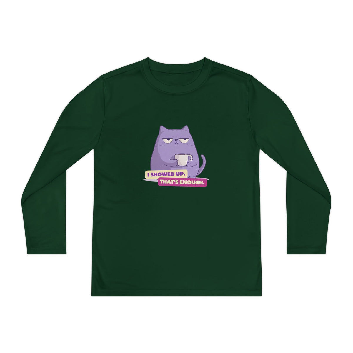 Maglia maniche lunghe ragazzi «I Showed Up»