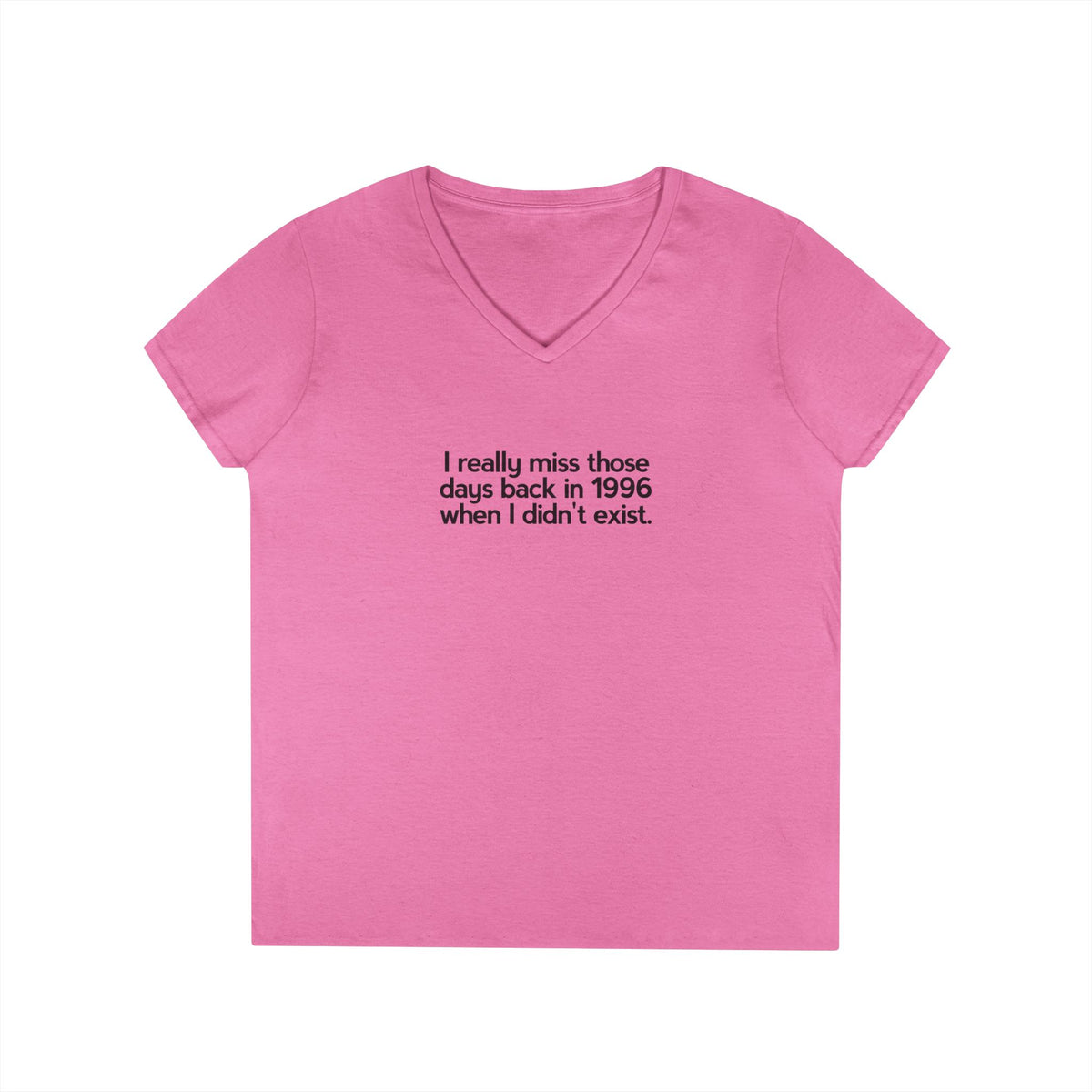 T-shirt scollo a V donna «Nostalgic Void»