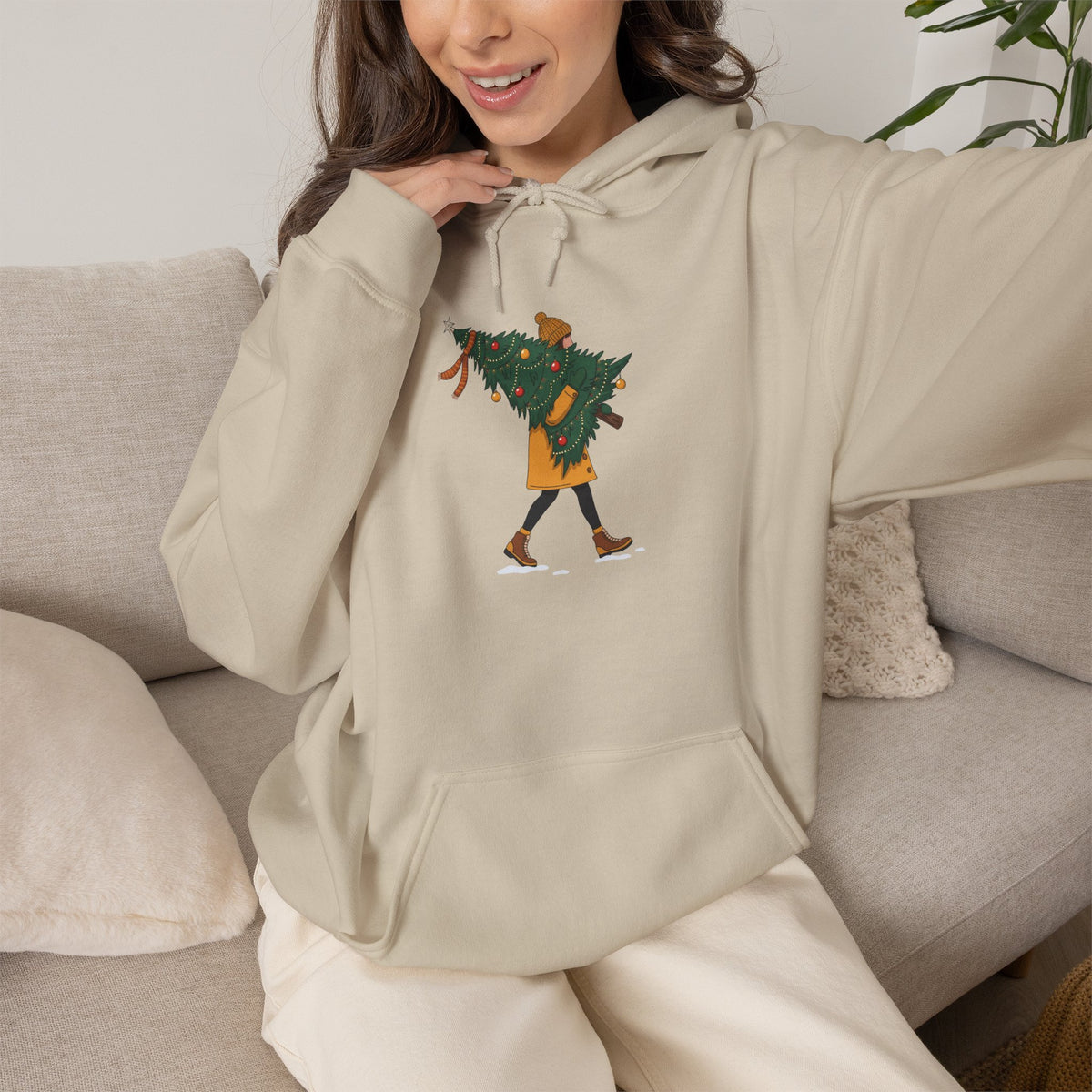 Felpa con cappuccio donna – Regali sotto l'Albero