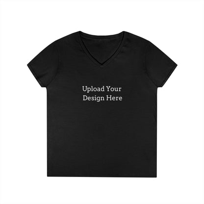 T-shirt scollo a V donna personalizzabile – Modello B