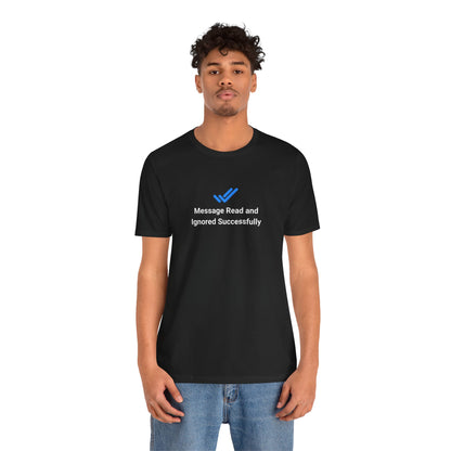 T-shirt uomo grafica scura «Ignored»