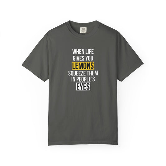 T-shirt uomo tinta in capo scura «Sour Revenge»