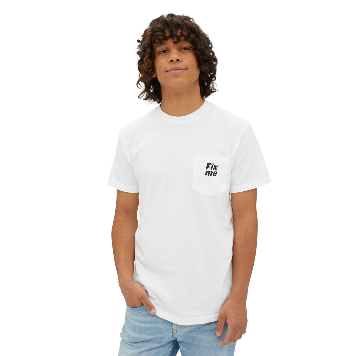 T-shirt uomo con taschino Aggiustami