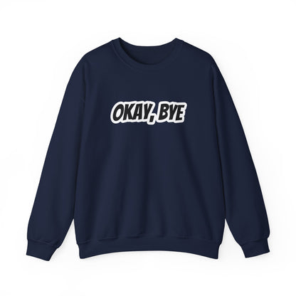 Felpa girocollo uomo «Okay Bye»
