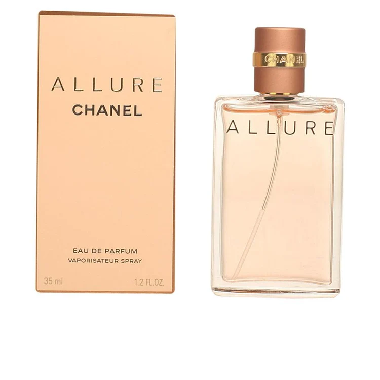Chanel Allure Eau de Parfum da donna, profumo floreale orientale elegante con note di gelsomino, rosa, sandalo e patchouli.