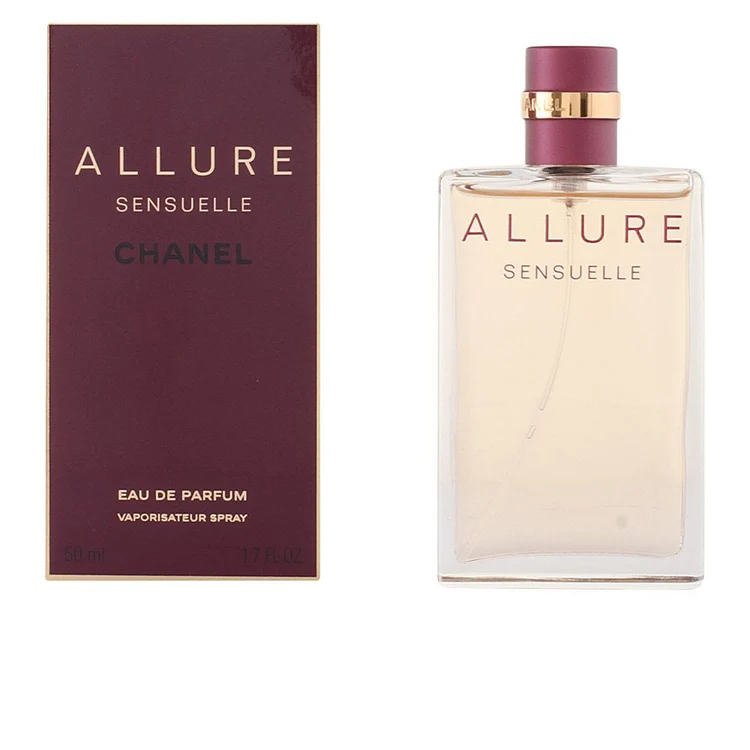 Chanel Allure Sensuelle Eau de Parfum donna, fragranza floreale e orientale con iris, vaniglia, patchouli e ambra.