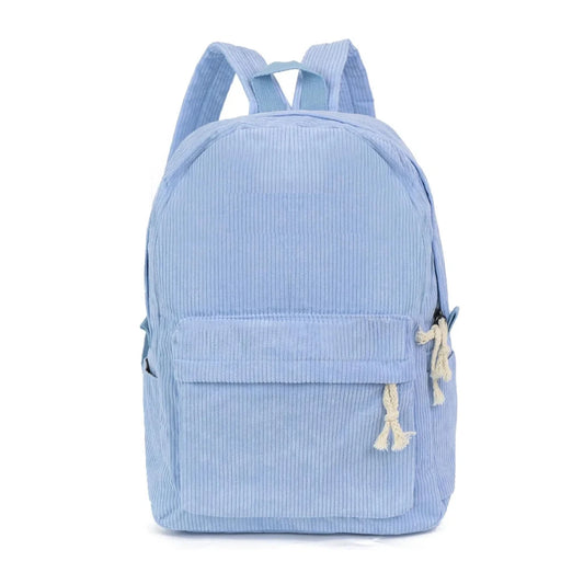 Zaino scuola bambini personalizzato con nome in velluto